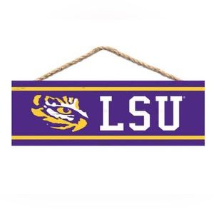 LSU Wooden Sign
